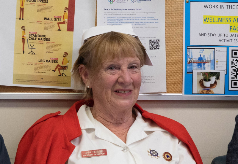 Occupational Health and ED nurse Linda Herbert retires after working at Middlemore for 51 years